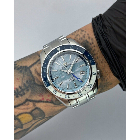 Custom Grand Seiko Mod • Premium GS SBGJ275 “Unkai” Sea of Clouds V2 GMT • 44mm